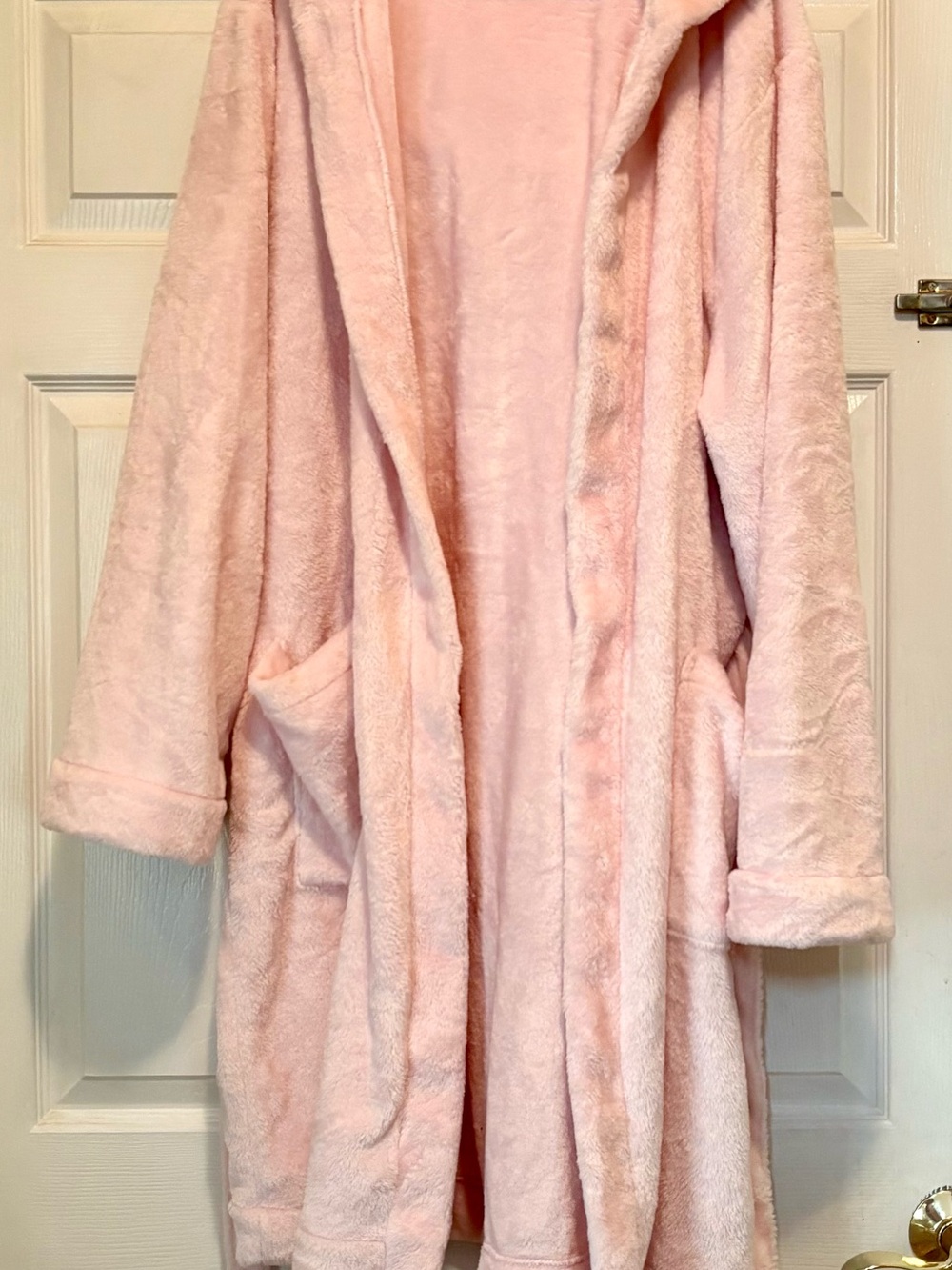 Old Navy Plush Hooded Women's Robe in Light Pink-Size XL Tall